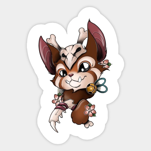 gnar Sticker by sample the dragon